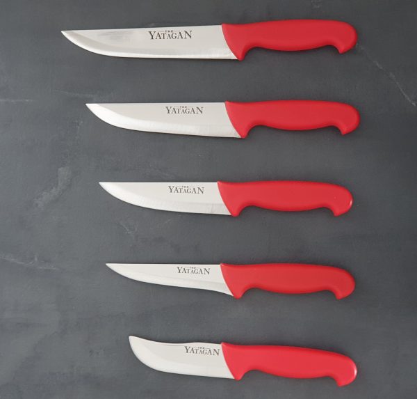 Ensemble de couteaux multitâche manche rouge – Image 2
