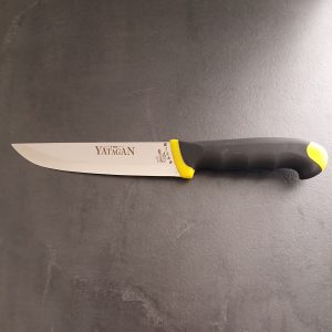 Couteau de Boucher 30cm – Manche Jaune/Noir